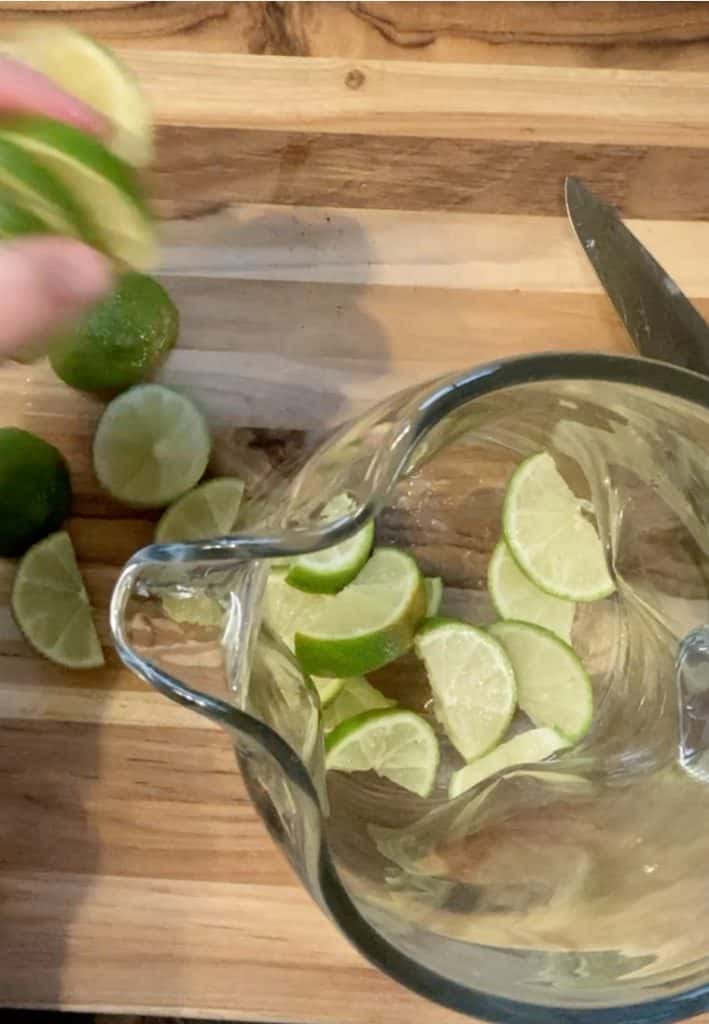 fruit in pitcher