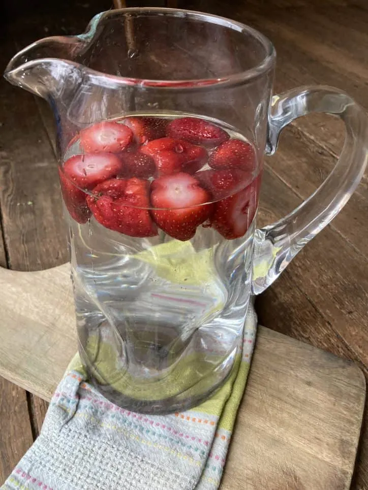 fruit in pitcher