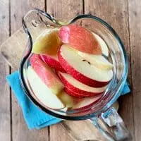 pitcher of apple water