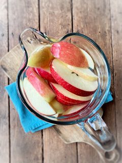 pitcher of apple water