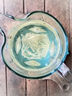 pitcher of ginger water