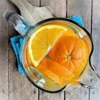 pitcher of orange water