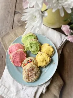 plate of granny's sour cream cookies