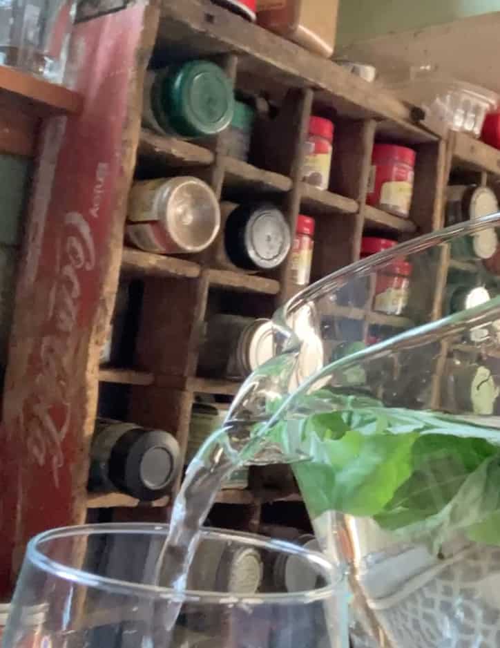 5 Minute • Basil Water • Loaves and Dishes