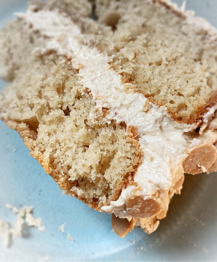 layer of peanut butter frosting with cream cheese