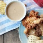 homemade chick fil a sauce with strips