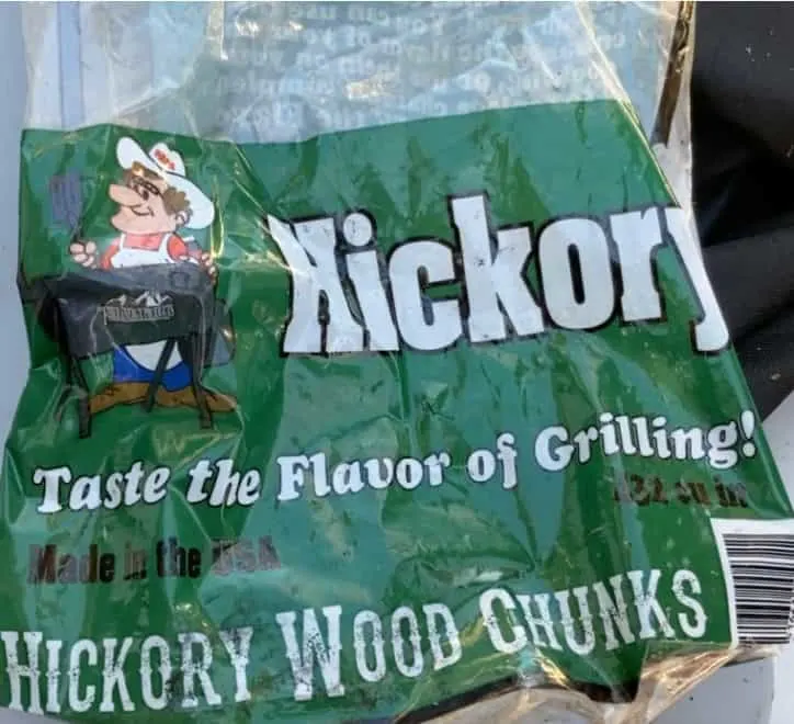bag of hickory chunks