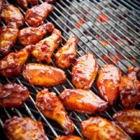 chicken wings on a grill