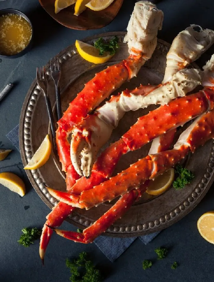 crab legs on a plate