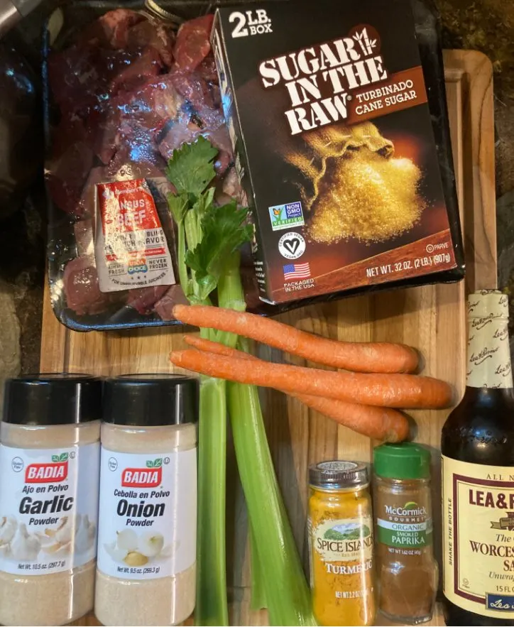 ingredients on a cutting board