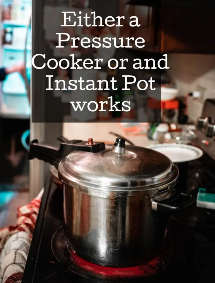 pressure cooker on a stove