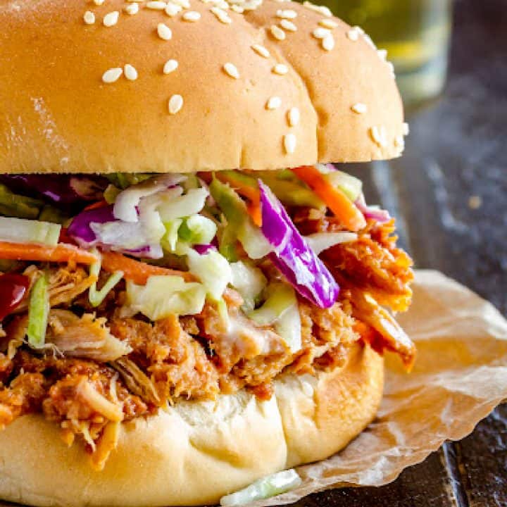 30 Minute • Pressure Cooker Pulled Pork • Loaves and Dishes