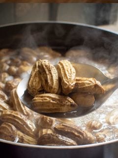 pressure cooker boiled peanuts in water