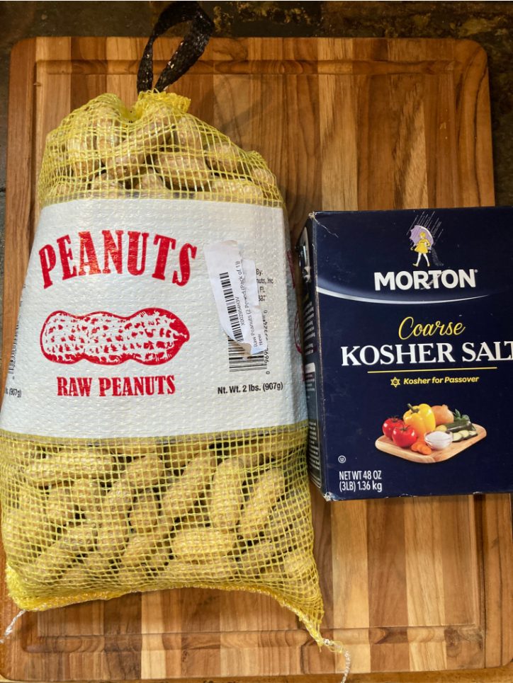 ingredients for pressure cooker boiled peanuts