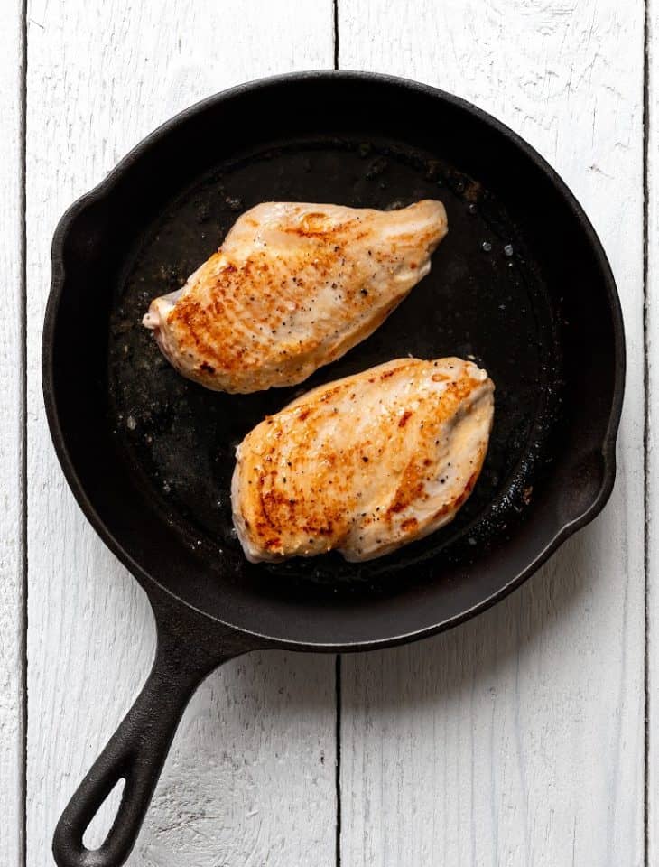 How To Cook Chicken Breast in a Pan • Loaves and Dishes