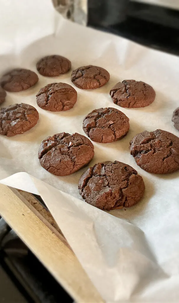 sheet pan of cookies