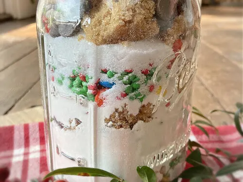 mason jar cookie mix