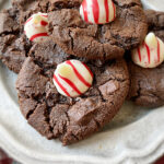 chocolate blossoms on a plate