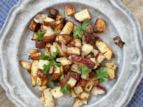 plate of breakfast potatoes