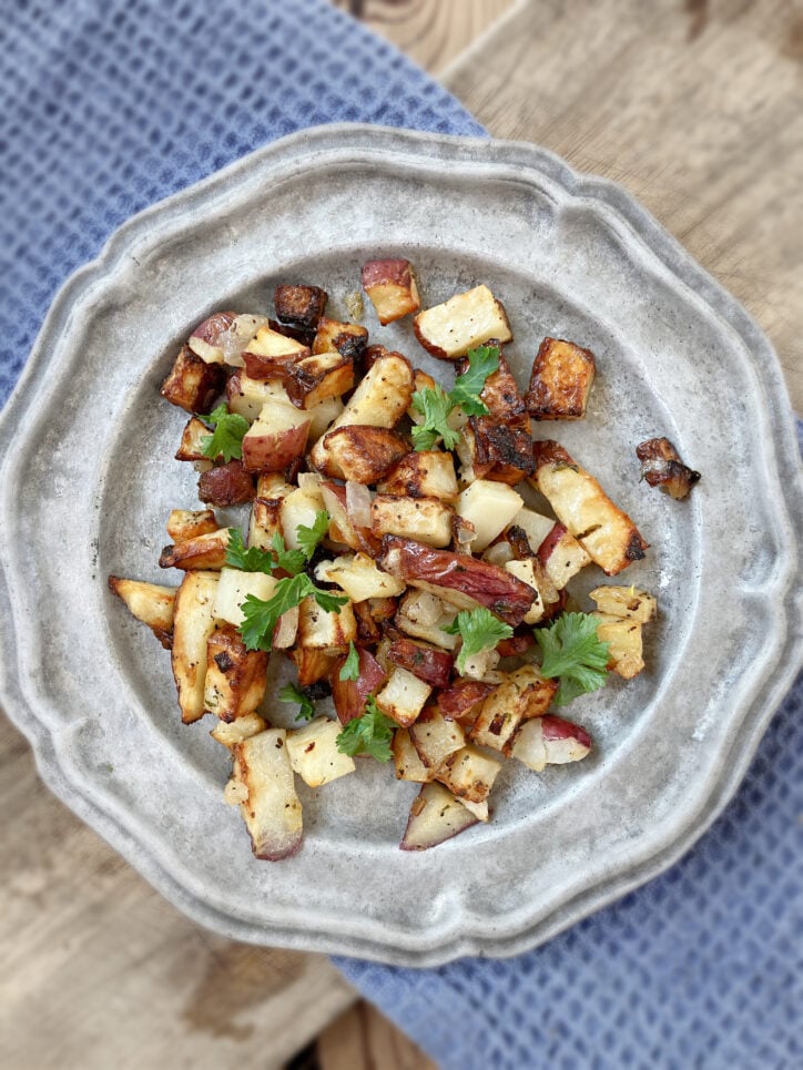 plate of breakfast potatoes