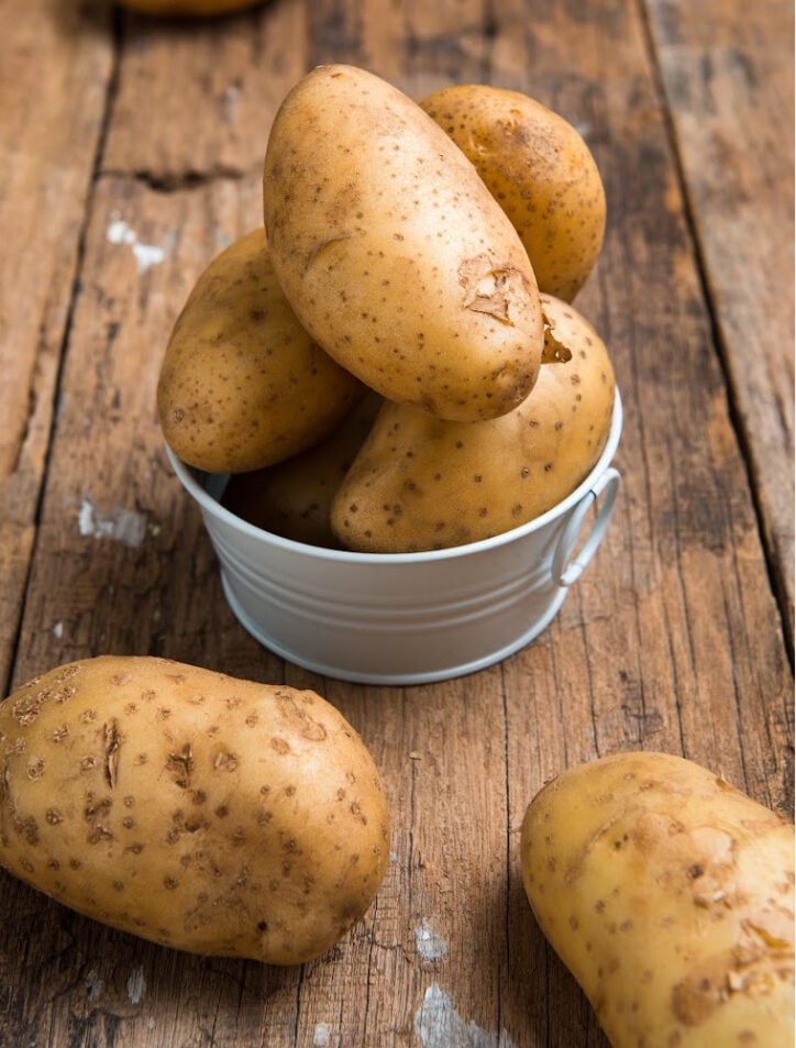 potatoes in a bowl