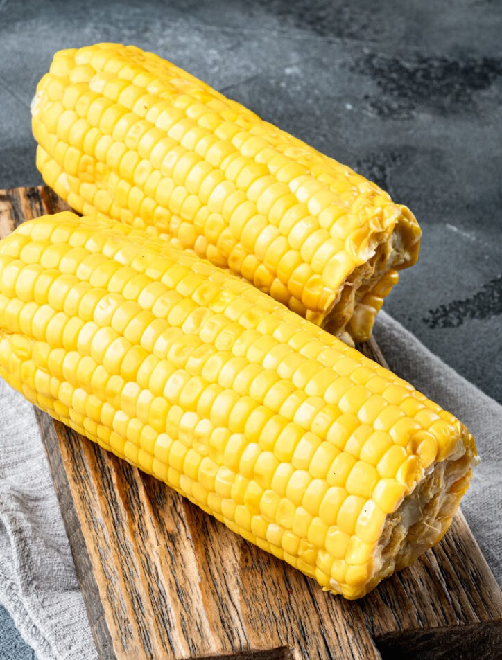 corn on cutting board