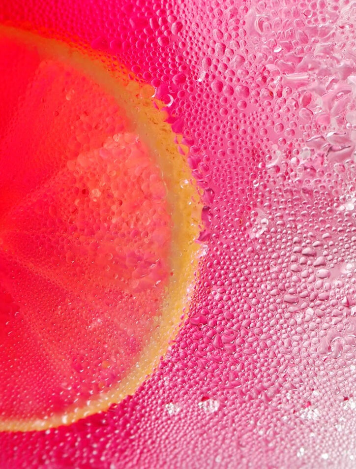 closeup watermelon lemonade recipe