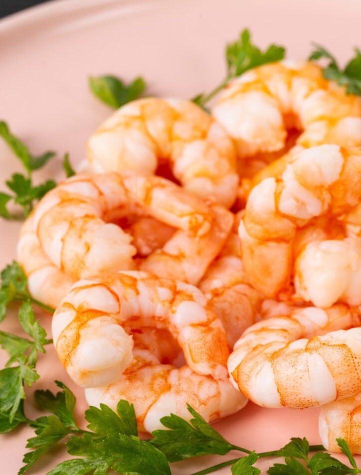 shrimp on a plate