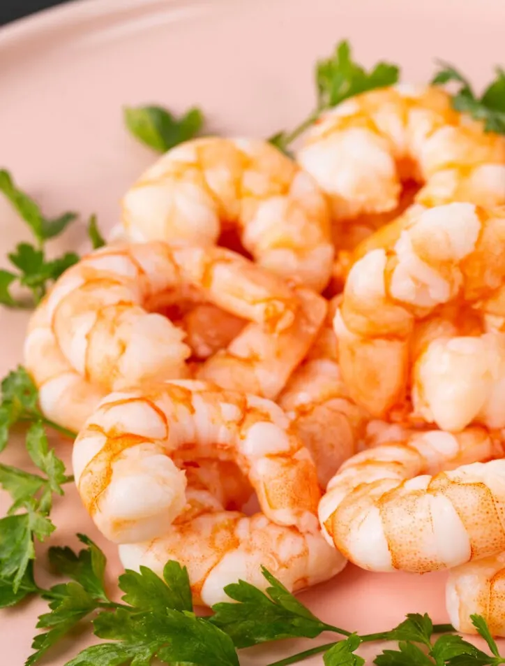 shrimp on a plate