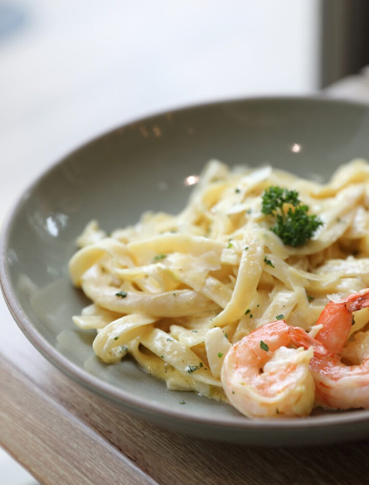 how to cook shrimp for alfredo gray bowl