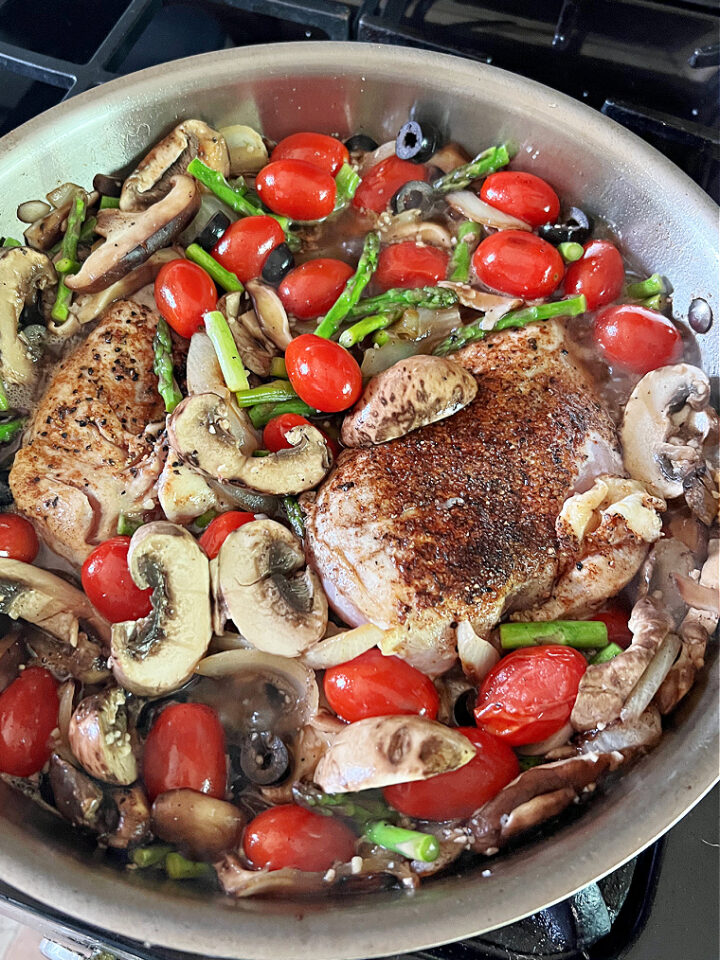 Easy Braised Chicken Breast • Loaves and Dishes