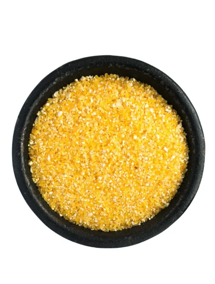 bowl of raw grits