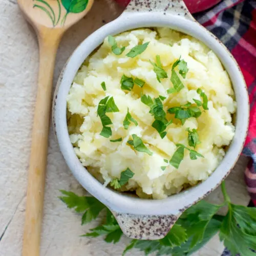 how to make instant mashed potatoes better wooden spoon