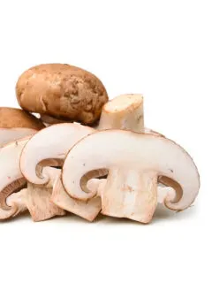 How to cut mushrooms for kabobs