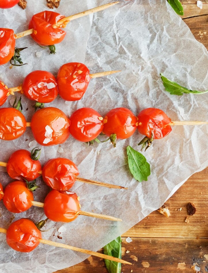 tomatoes on kabobs