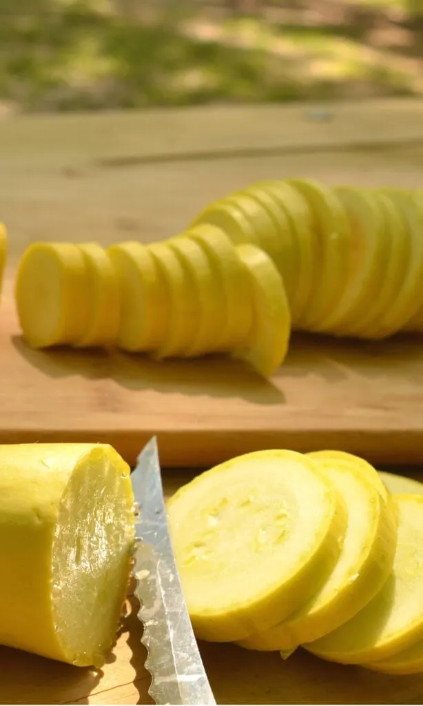 squash cut into coins.