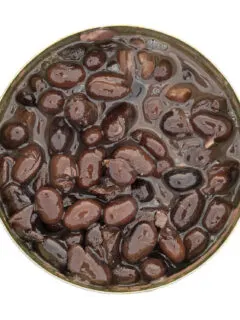 cooked black beans in a bowl.