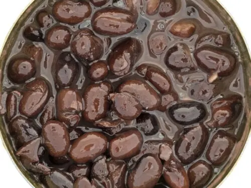 cooked black beans in a bowl.