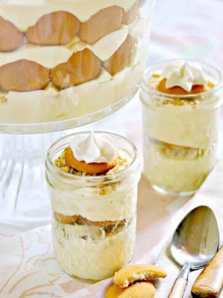 Southern Banana Pudding in a cup.