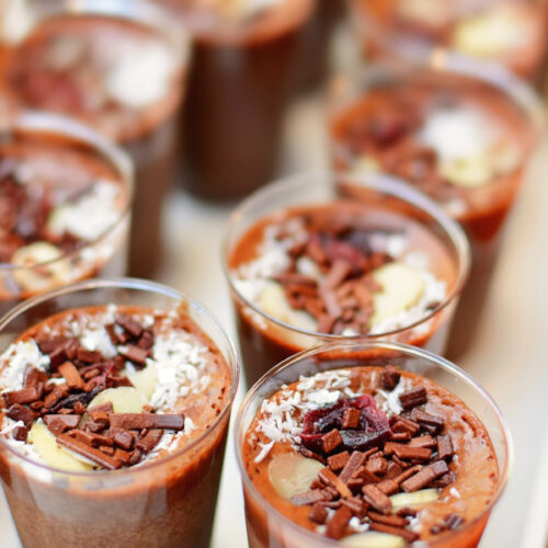 mini mousse cups.