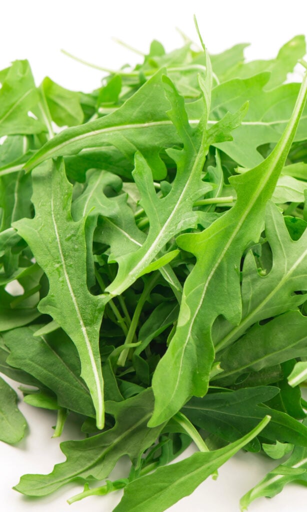 Arugula leaves.