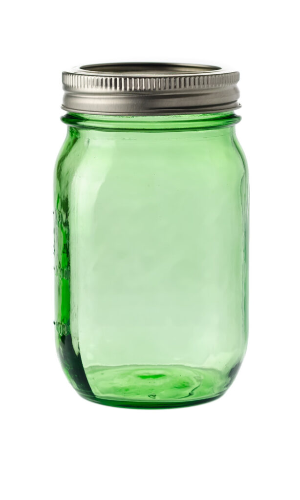 mason jar. 