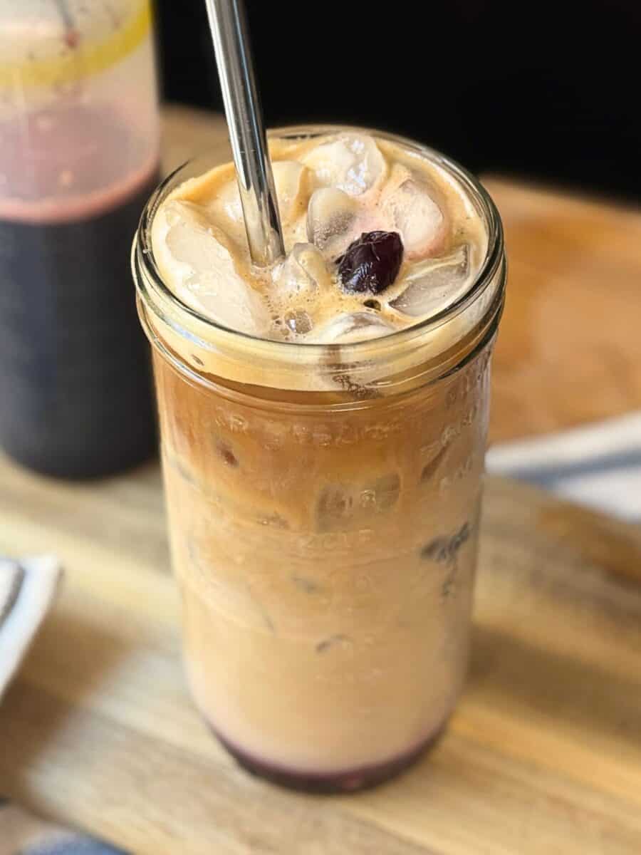Effortless cherry vanilla syrup