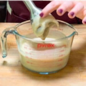 checking the consistency of the dressing