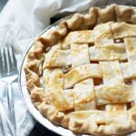 A view of a whole pie and a fork with How to Make Apple Pie with Apple Pie Filling